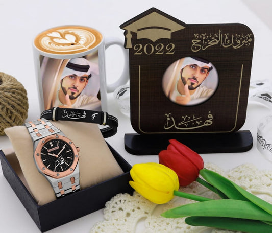 طقم تخرج رجالي بالإسم جديدنا