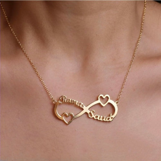 سلسال نسائي بالاسم قلبين