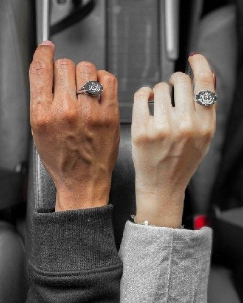 خواتم من احجار الماربل الافريقي تصميم حسب طلبك