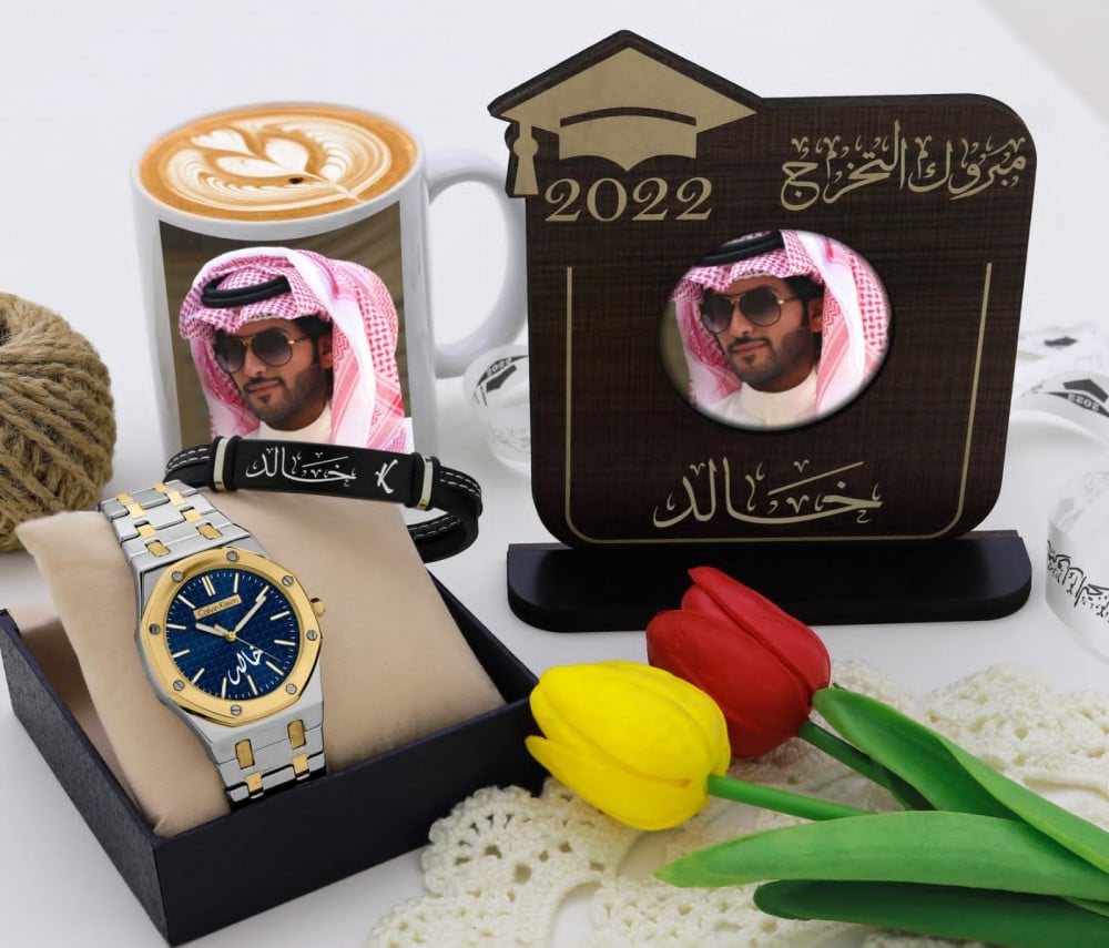 طقم تخرج رجالي بالإسم جديدنا