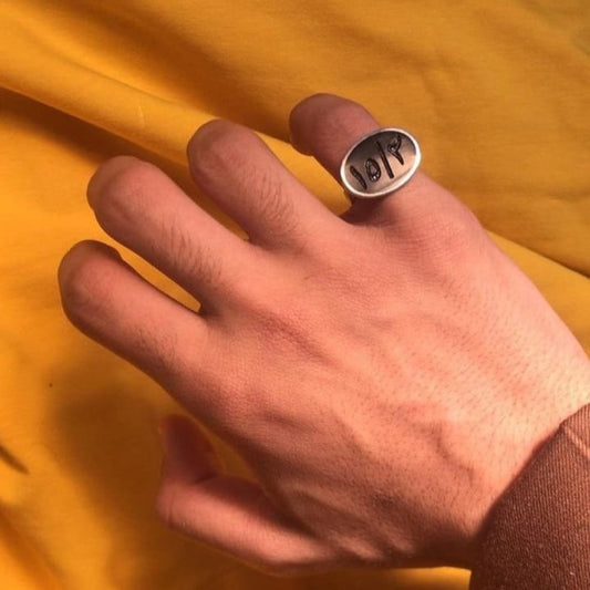 خاتم ملكي رجالي فضه عيار 925