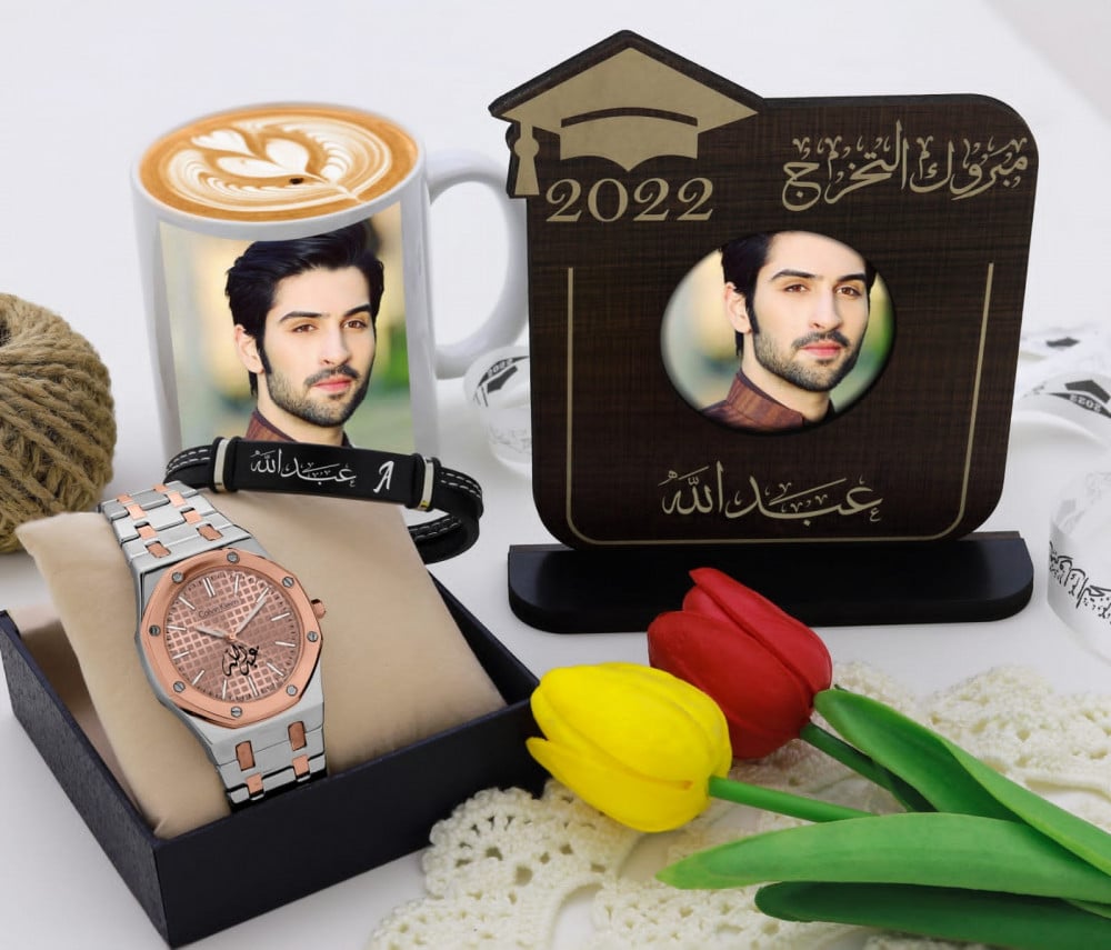 طقم تخرج رجالي بالإسم جديدنا